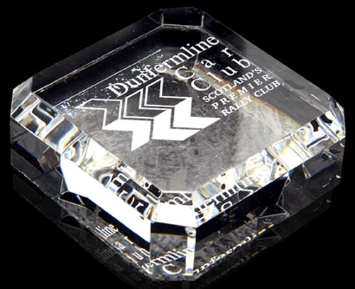 Optical crystal square paperweight