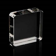 Optical crystal square paperweight 